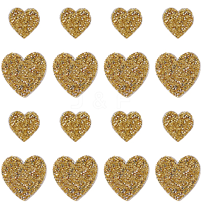 20Pcs 2 Styles Glitter Resin Hotfix Rhinestone DIY-CY0002-36A-1