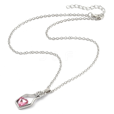 Alloy Resin Pendant Necklaces NJEW-B0003-06P-1