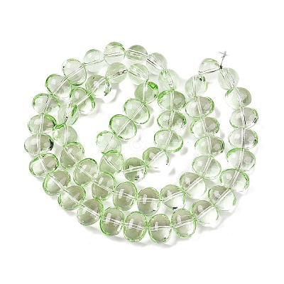 Transparent Electroplate Glass Beads Strands EGLA-N012-06C-1