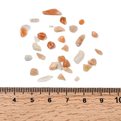 Natural Red Aventurine Chip Beads G-O103-01-1