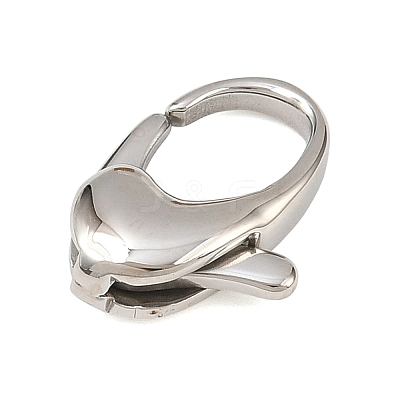 316 Stainless Steel Lobster Claw Clasps STAS-C154-02A-P-1
