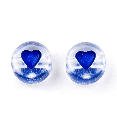 Transparent Acrylic Enamel Beads MACR-N008-60G-1