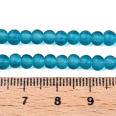 Baking Paint Transparent Glass Bead Strands X-GLAA-S031-4mm-18-1