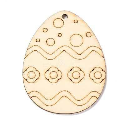 DIY Crafts Easter Egg Shape Cutouts Pendants AJEW-P087-B01-08-1