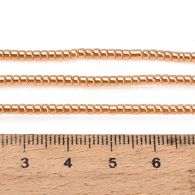 Electroplate Glass Beads Strands GL-CBAA615-01D-1