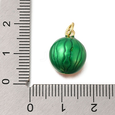 Rack Plating Brass Enamel Pendants KK-M079-14B-G-1