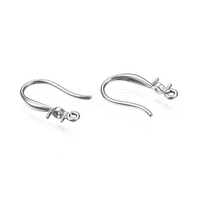 304 Stainless Steel Earring Hooks LS-STAS-S057-61-1