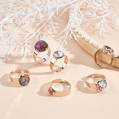 DIY Finger Rings Making Kits DIY-NB0004-65RG-1