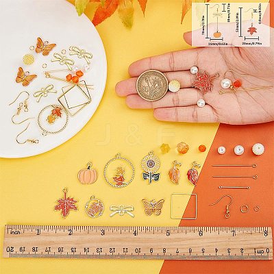 Thanksgiving Day Earring Making Kit DIY-SC0021-84-1