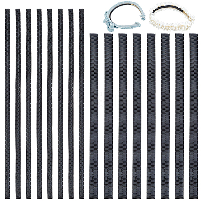 24Pcs 2 Styles Plastic Firm Headband Non-slip Strip DIY-CY0003-02-1