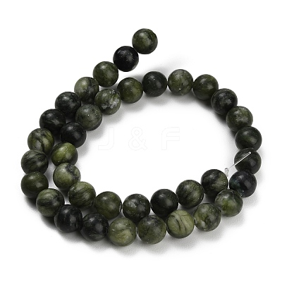 Natural Chinese Jade Beads Strands G-P626-10mm-01A-1