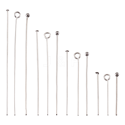 304 Stainless Steel Ball Head Pins & Eye Pins & Head Pins STAS-TA0004-23P-1