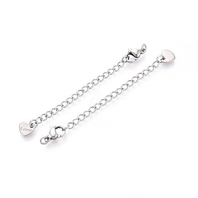 Tarnish Resistant 304 Stainless Steel Curb Chain Extender STAS-G310-06P-1