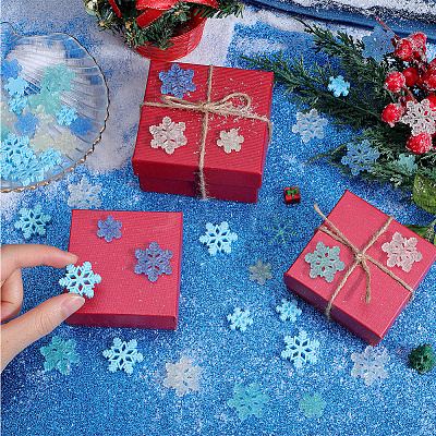 80Pcs 8 Styles Christmas Translucent Resin Cabochons RESI-SC0003-40-1