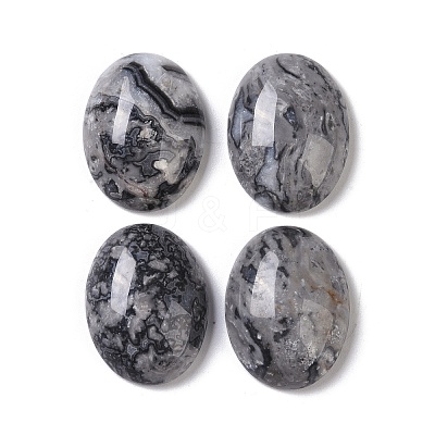 Natural Map Stone Cabochons G-B080-01A-09-1
