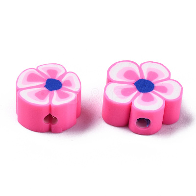 Handmade Polymer Clay Beads CLAY-S096-006F-1