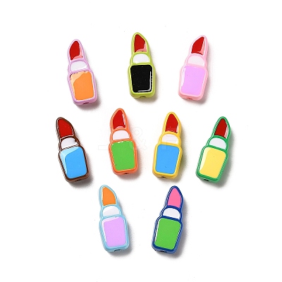 Baking Paint Acrylic Beads MACR-M036-10-1
