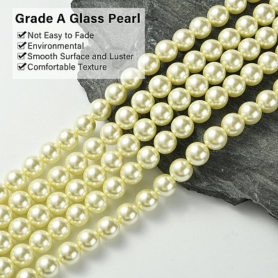 Grade A Glass Pearl Beads HY-J001-10mm-HX003-1