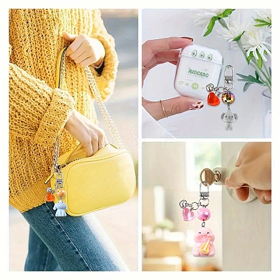 Animals Resin & Acrylic Pendant Decorations KEYC-YW00189-01-1
