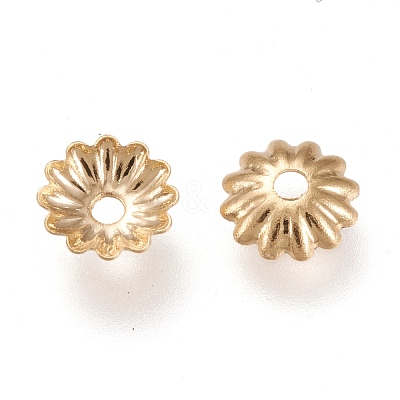 304 Stainless Steel Bead Caps STAS-K194-06G-01-1