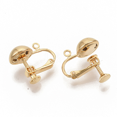 Brass Screw On Clip Earring Converter LS-X-KK-T051-43G-NF-1