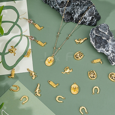 120Pcs 6 Styles Alloy Pendants FIND-HS0002-13A-1