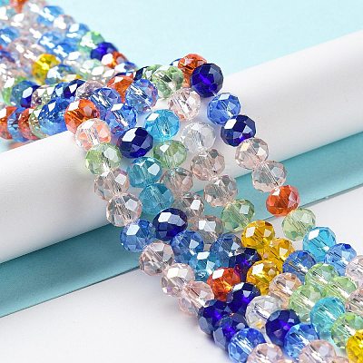 Glass Beads Strands EGLA-A034-M8mm-46-1