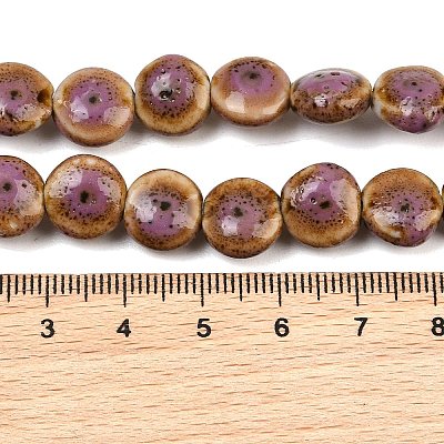 Vintage Style Glazed Porcelain Beads PORC-B002-12-02-1
