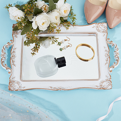 Glass Mirror Jewelry Plates AJEW-WH0695-058A-1