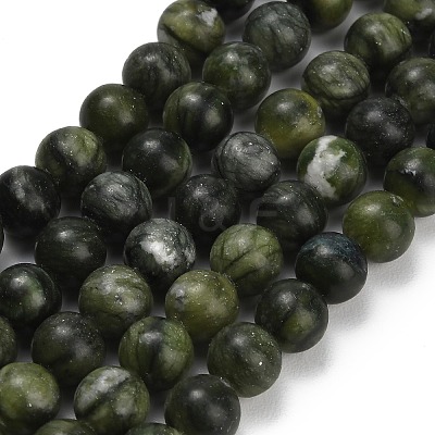 Natural Chinese Jade Beads Strands G-P626-10mm-01A-1