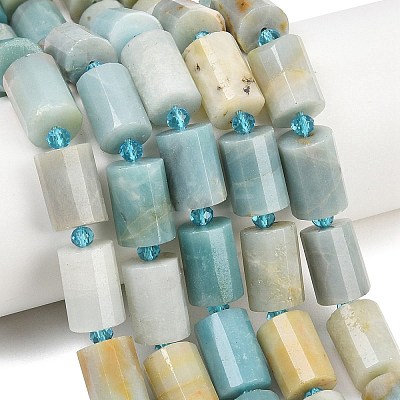 Natural Flower Amazonite Beads Strands G-G453-E05-10x14mm-1