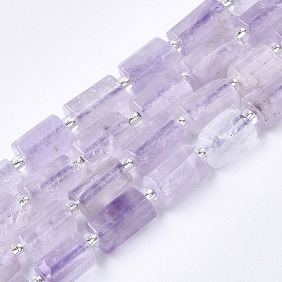 Natural Lavender Amethyst Beads Strands X-G-S345-8x11-015-1