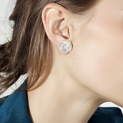 4 Pairs 4 Style Alloy Round Knot Clip-on Earrings for Women EJEW-AN0004-31-1