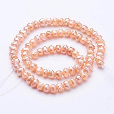 Natural Cultured Freshwater Pearl Beads Strands PEAR-F004-25-01-1