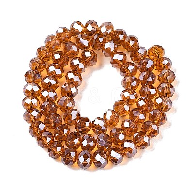 Electroplate Glass Beads Strands EGLA-A044-T8mm-A04-1