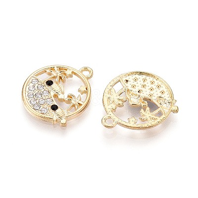 Alloy and Rhinestone Pendants PALLOY-T092-18A-G-1