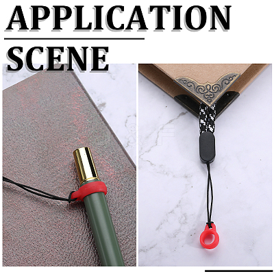60Pcs 2 Style Silicone Pendant SIL-GF0001-42B-1