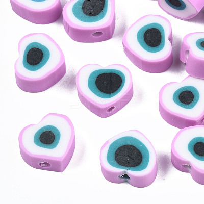 Handmade Polymer Clay Beads CLAY-T019-08E-1