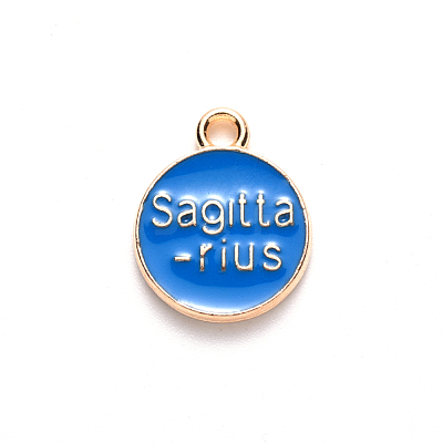 Alloy Enamel Pendants ENAM-S124-01B-02F-1