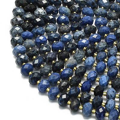 Natural Dumortierite Beads Strands G-P573-A48-01-1