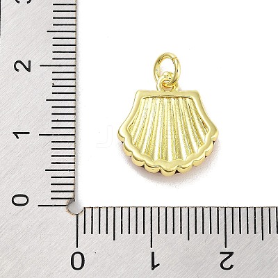 Real 18K Gold Plated Rack Plating Brass Enamel Charms KK-M293-31G-02-1