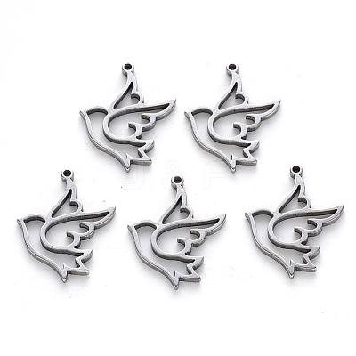 Tarnish Resistant 304 Stainless Steel Pendants STAS-N092-41-1
