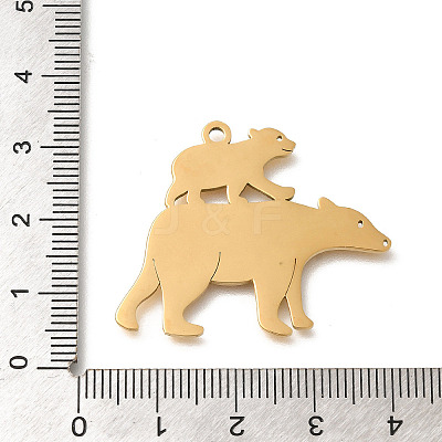 304 Stainless Steel Pendants STAS-S144-08G-1
