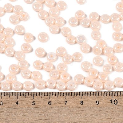 Opaque Colours Luster Glass Seed Beads SEED-P008-01C-14-1