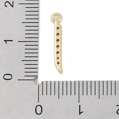 Rack Plating Brass Micro Pave Clear Cubic Zirconia Pendants KK-A224-03H-G-1