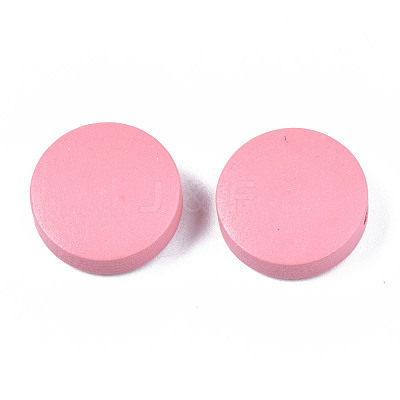 Painted Natural Poplar Wood Beads WOOD-S045-063B-06-1