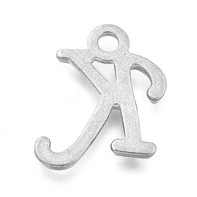 Alloy Letter Pendants PALLOY-J718-01C-K-1