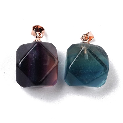 Natural Fluorite Carved Pendants G-J387-99-1