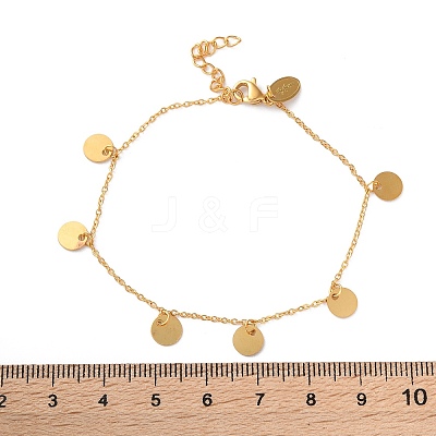 304 Stainless Steel Cable Chain Bracelets for Women BJEW-A036-25G-1