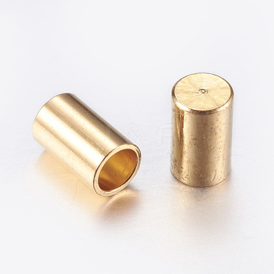 Brass Cord Ends X-KK-K192-09G-1